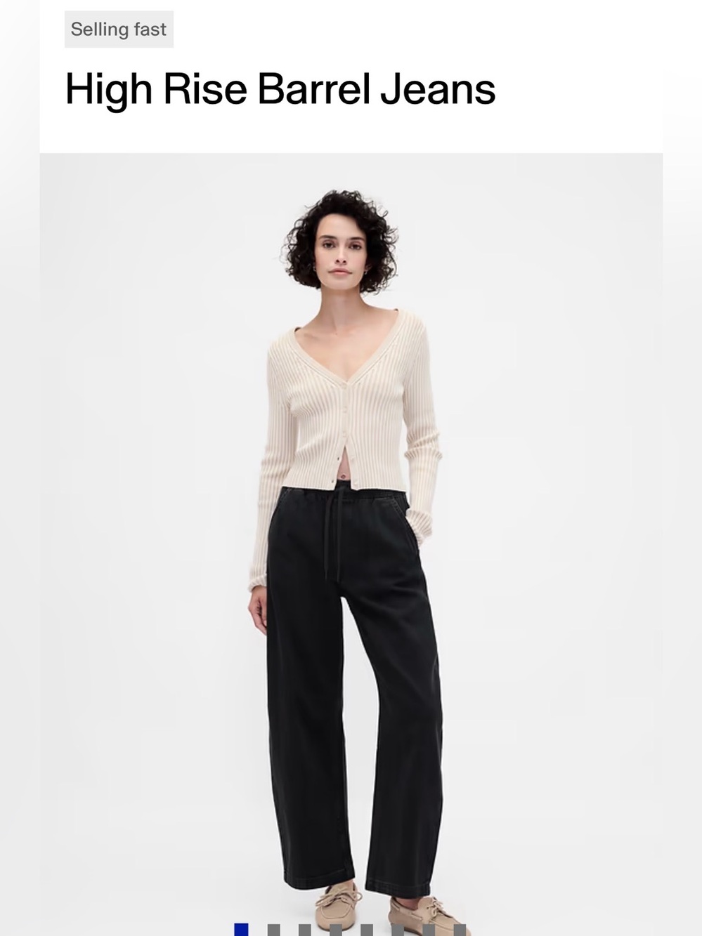 GAP high rise barrel jeans